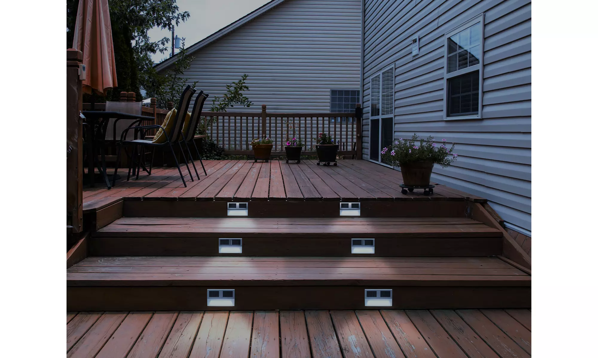 Solar Multi-Purpose LED Step/Path Lights 2-,4-,8-Pack (Multiple Sizes)  - Primary Image