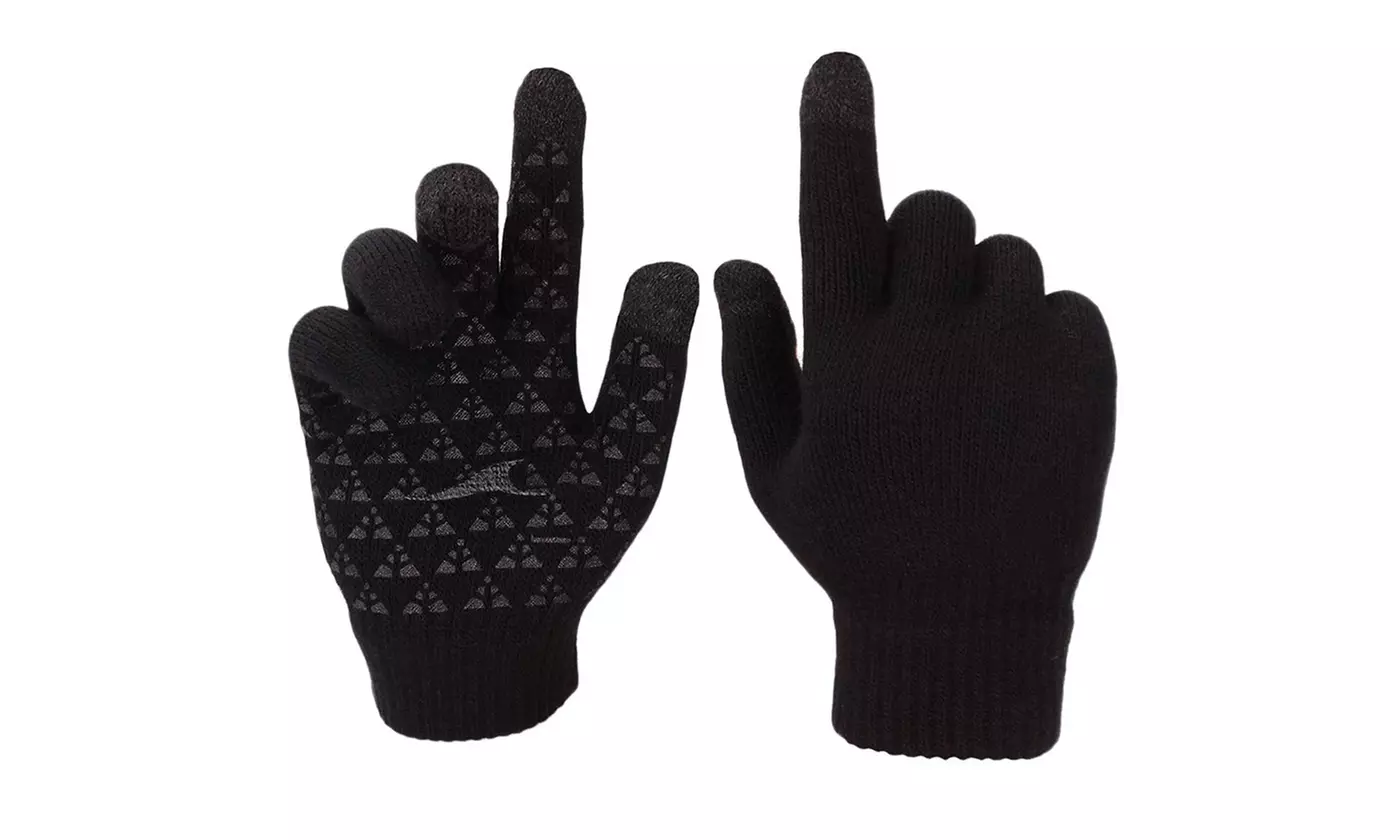 Winter Knit Gloves Touchscreen Warm Thermal Lining Elastic Cuff Glove