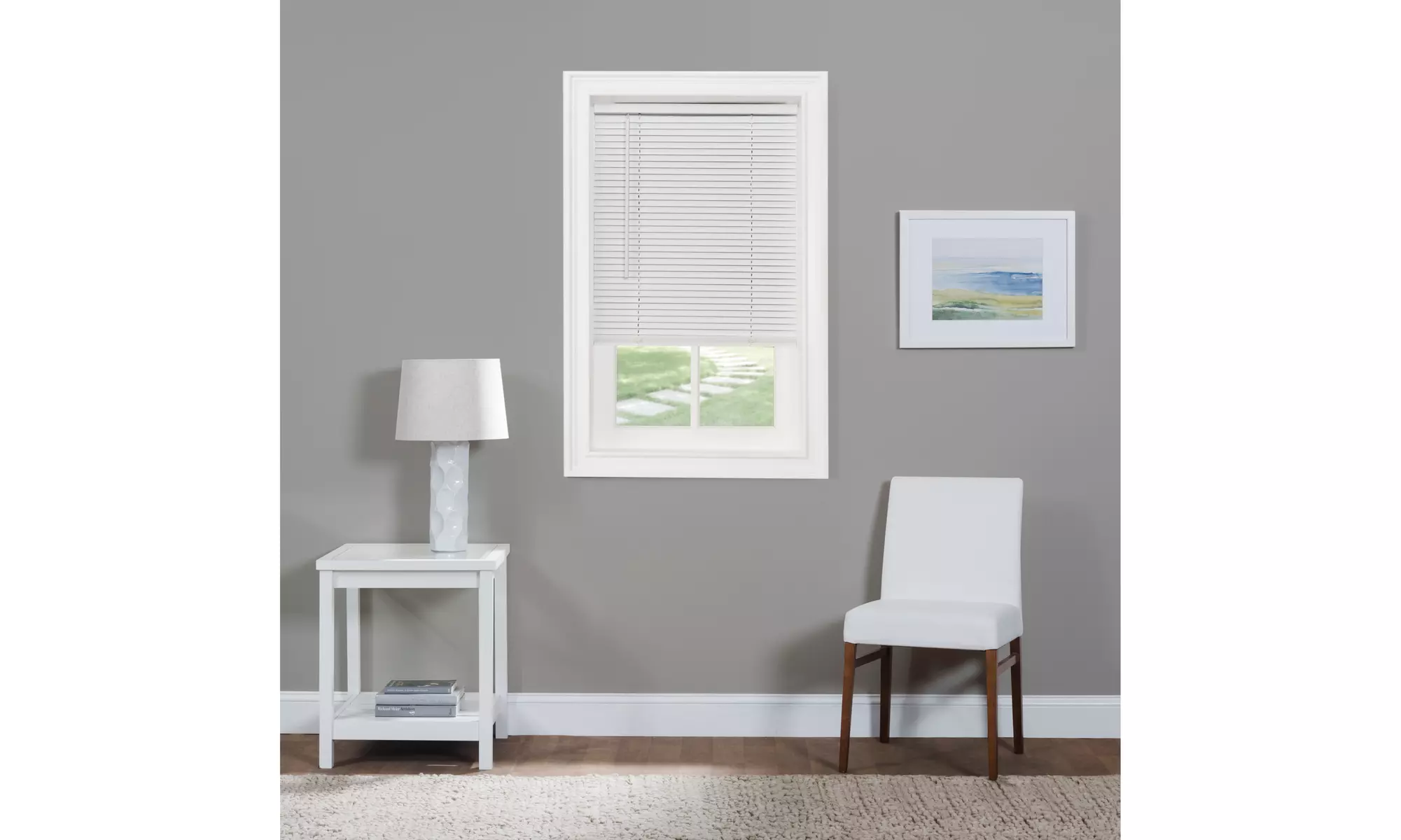 Cordless GII Morningstar 1" Light Filtering Mini Blind 48in Drop - Second Medium