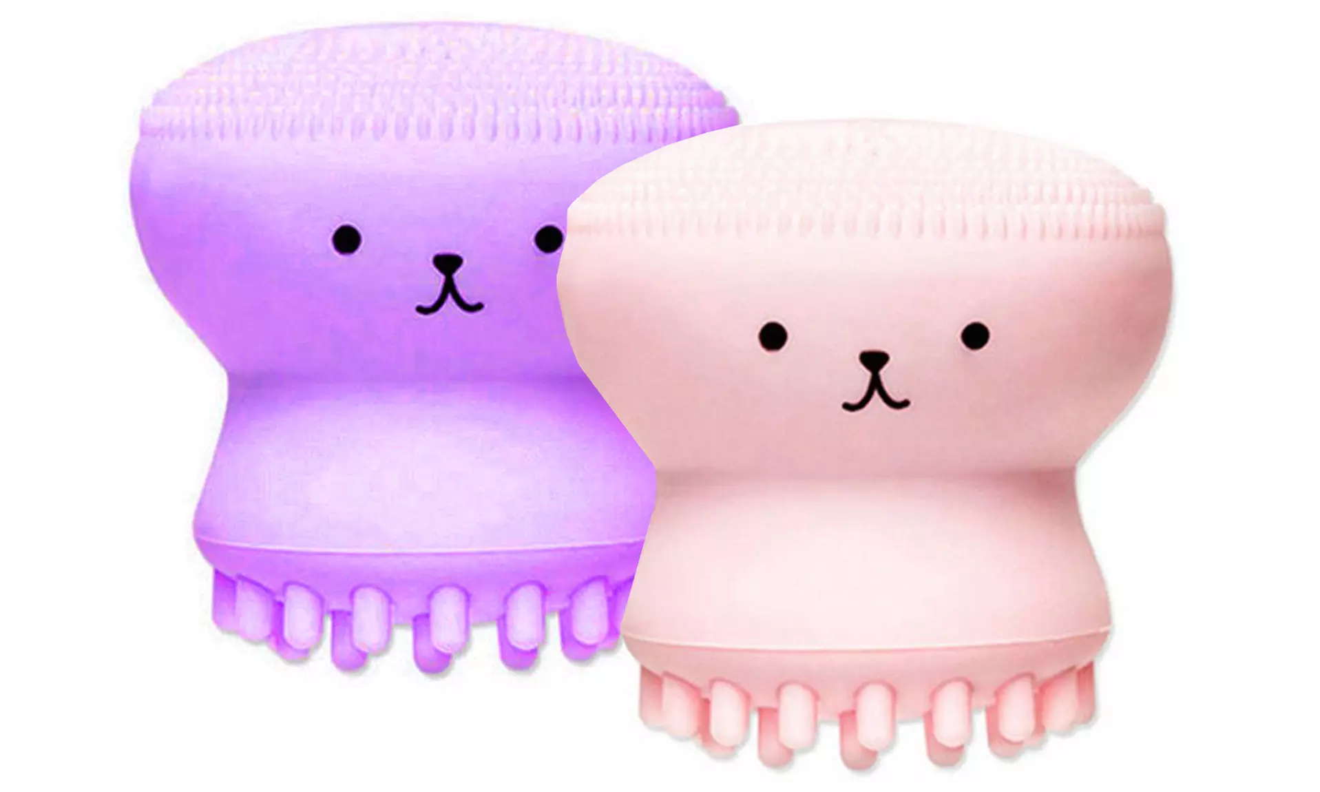 Adorable Silicone Jellyfish Facial Exfoliator, Cleansing and Massaging Brush
