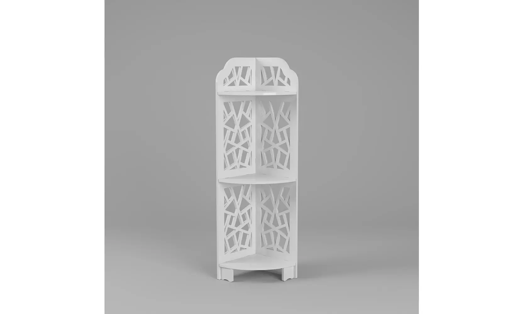 3 Tier PVC Corner Shower Shelf Waterproof for Bathroom Storage - Primary Image