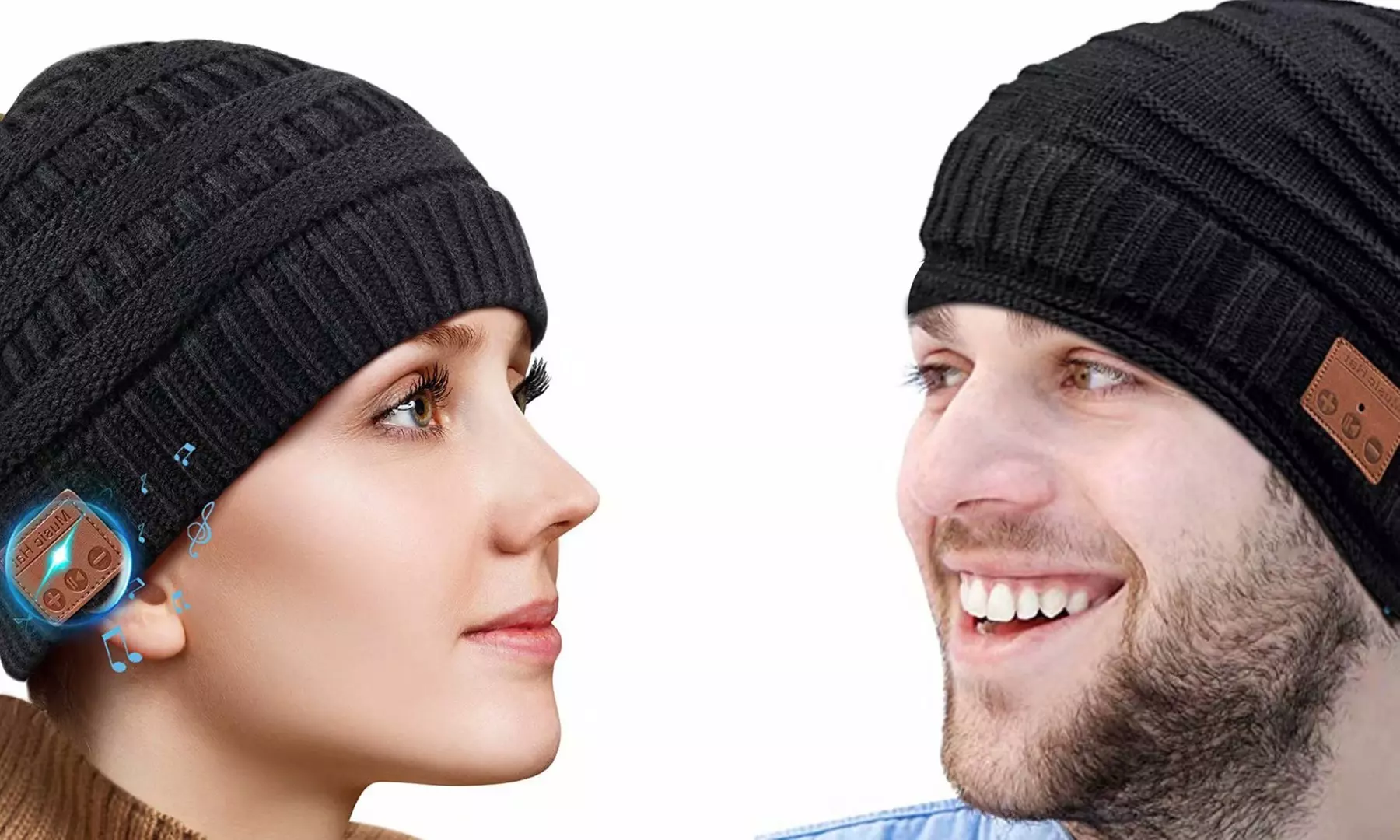 Wireless Bluetooth Beanie Music Hat Headphones with New Lighted Hat Options