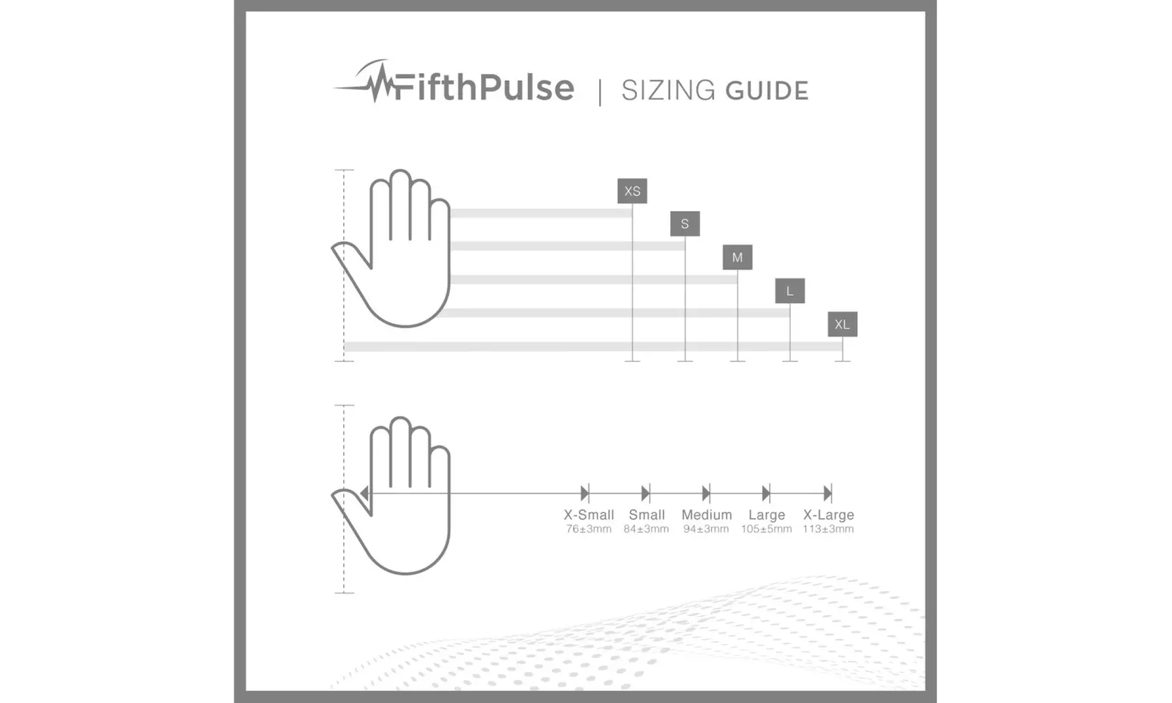Fifth Pulse Nitrile Exam Latex Free & Powder Free Gloves - Box of 100