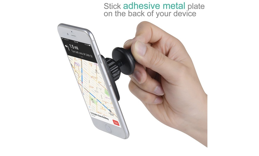 Image 4: Magnetic Car Phone Mount Strong Air Vent Stand Cell Phone Holder Car Mount