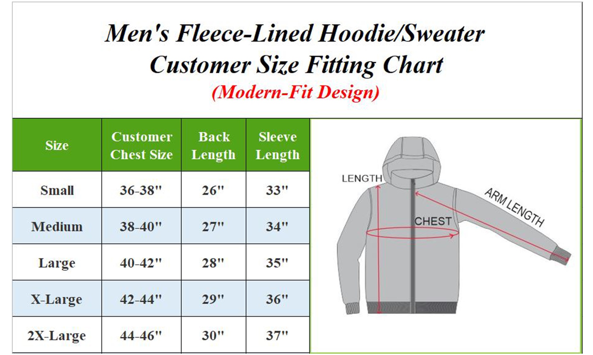 Men's Heavyweight Full-Zip or Pullover Fleece-Lined Hoodie (Sizes, S-2XL)