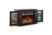 750W Mini Hearth Portable Fireplace Flame Log Wood Comfort Space Room Warmth - Second Medium
