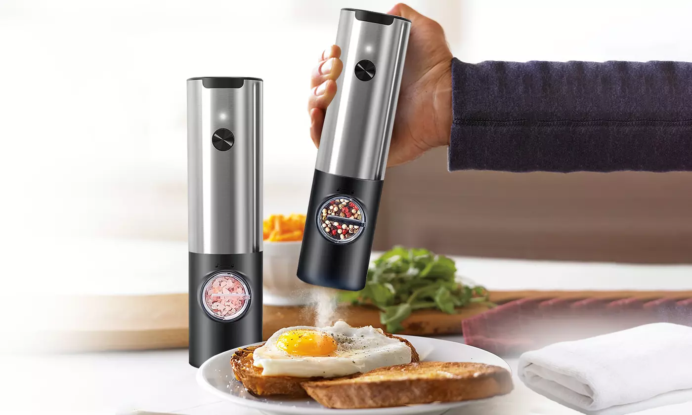 NewHome Electric Automatic Salt and Pepper Grinders 