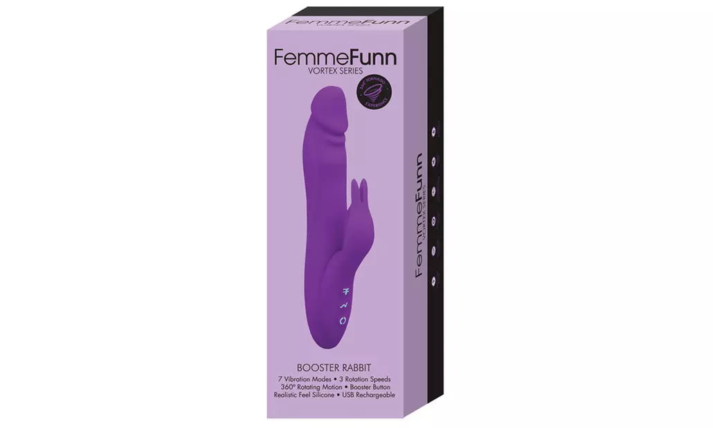 Femme Funn Booster Rabbit Vibrator Purple - Primary Image