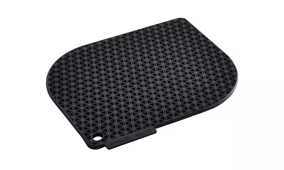 Charles Viancin 1701 Honeycomb Pot Holder, Black - Primary Image