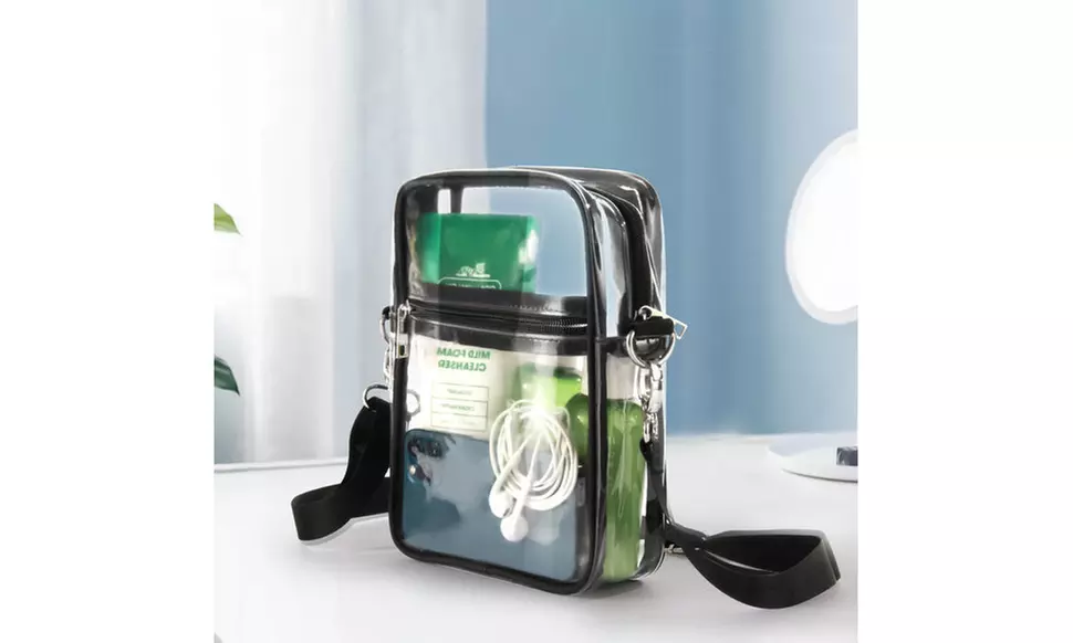 Clear Crossbody Bag Stadium Approved Messenger Shoulder Bag