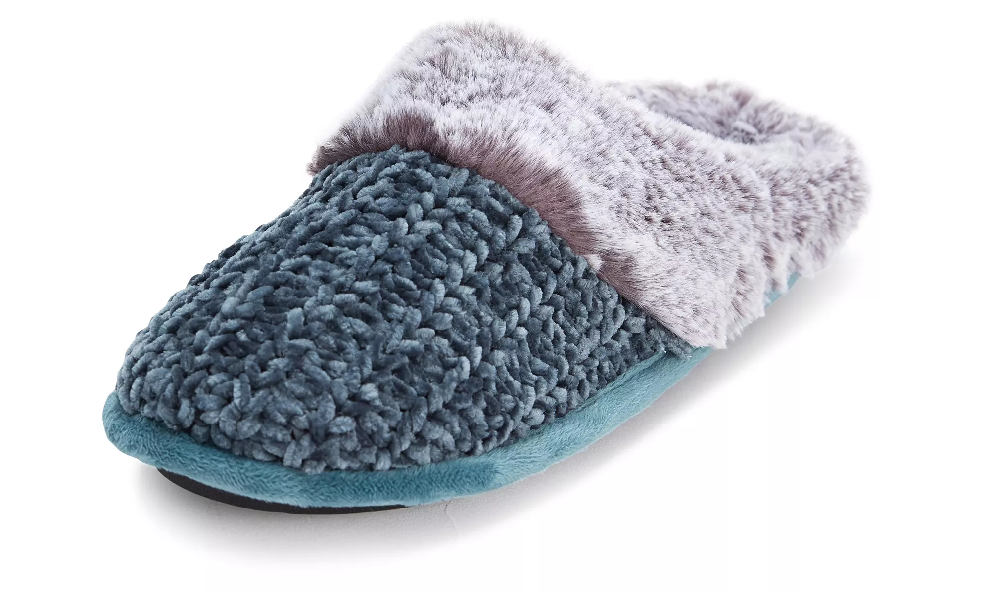 Floopi Women's Soft Cuff Chenille Knit Slippers with Memory Foam