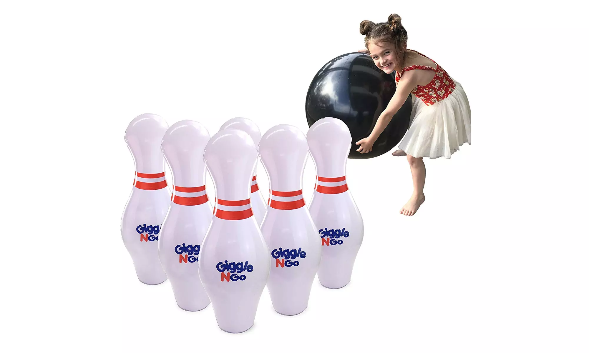 GIGGLE N GO Inflatable Bowling Set for Kids - Giant Bowling  - Primary Image