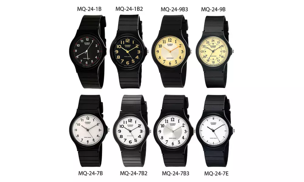 Casio MQ24 Men's Classic Analog Watch with Resin Band Water Resistant - Primary Image