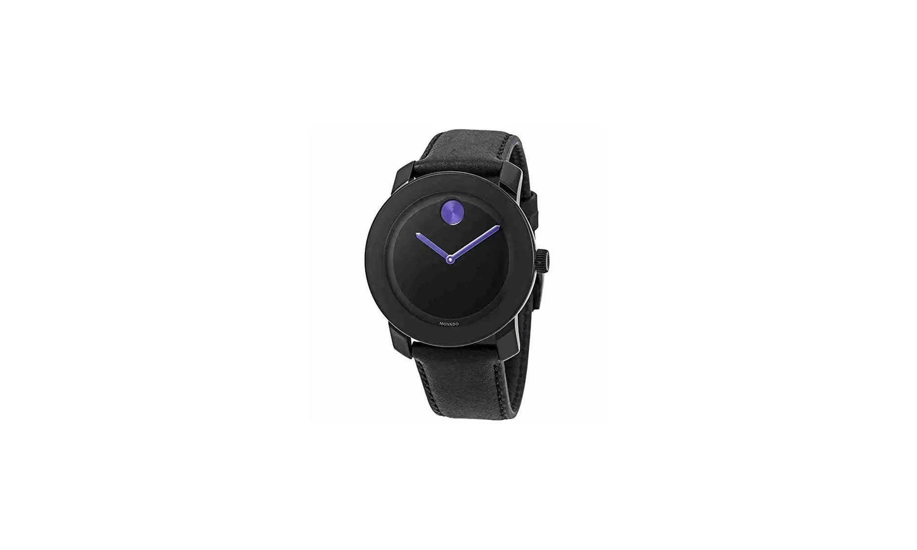 Movado Bold Leather Purple Accents Unisex Watch 3600479 - Primary Image