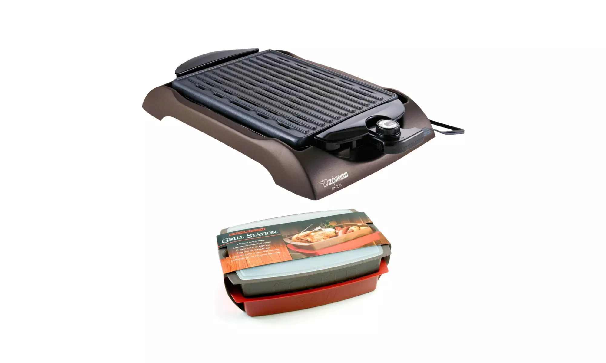 Zojirushi EB-CC15 Indoor Electric Grill w/ Grill Station - Primary Image