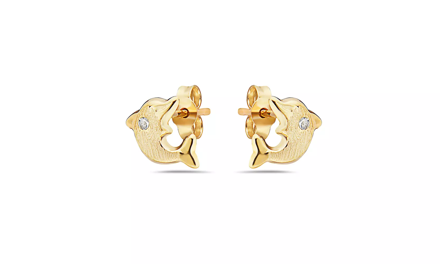 14K Solid gold Love Knot stud earrings