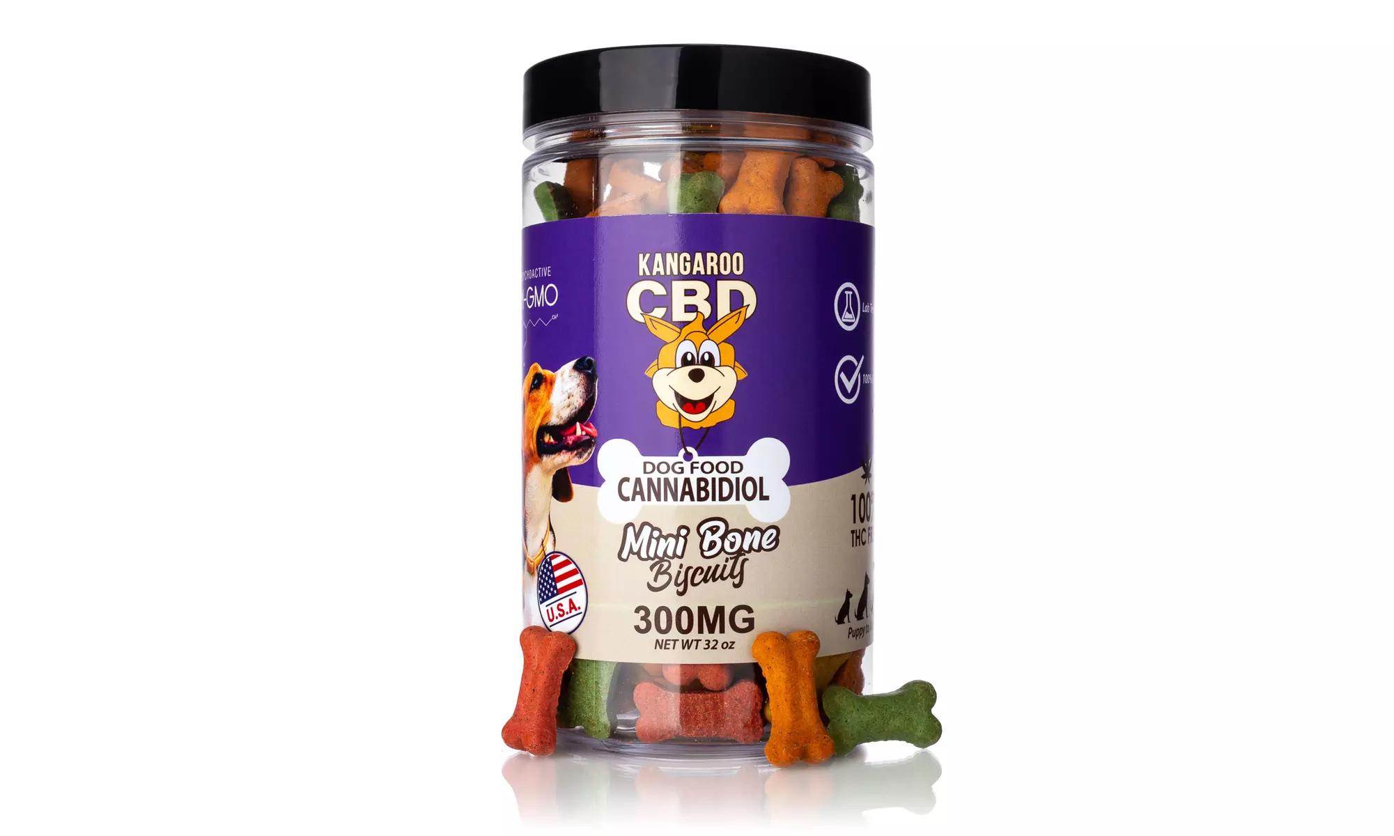 Yummy Dog Treats for Anxiety and Pain from Kangaroo (150MG - 600MG)