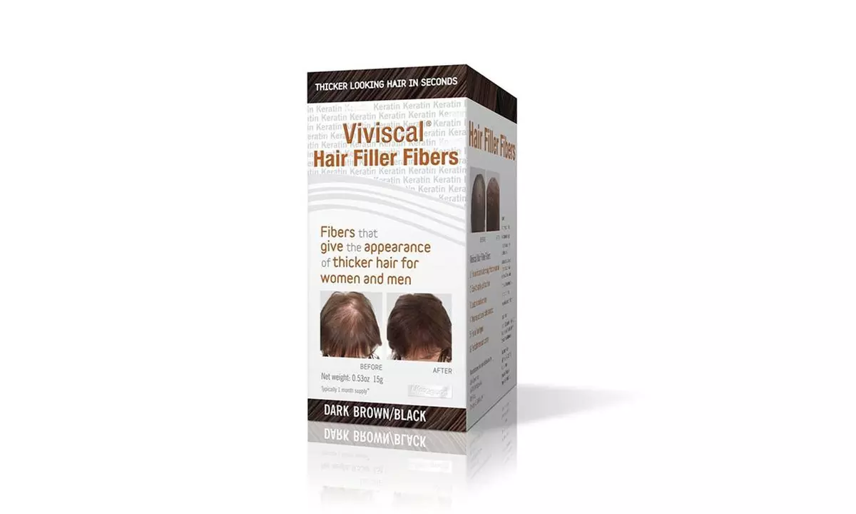 Hair Loss Viviscal Hair Filler Fibers For Men & Women Dark Brown Black - Primary Image