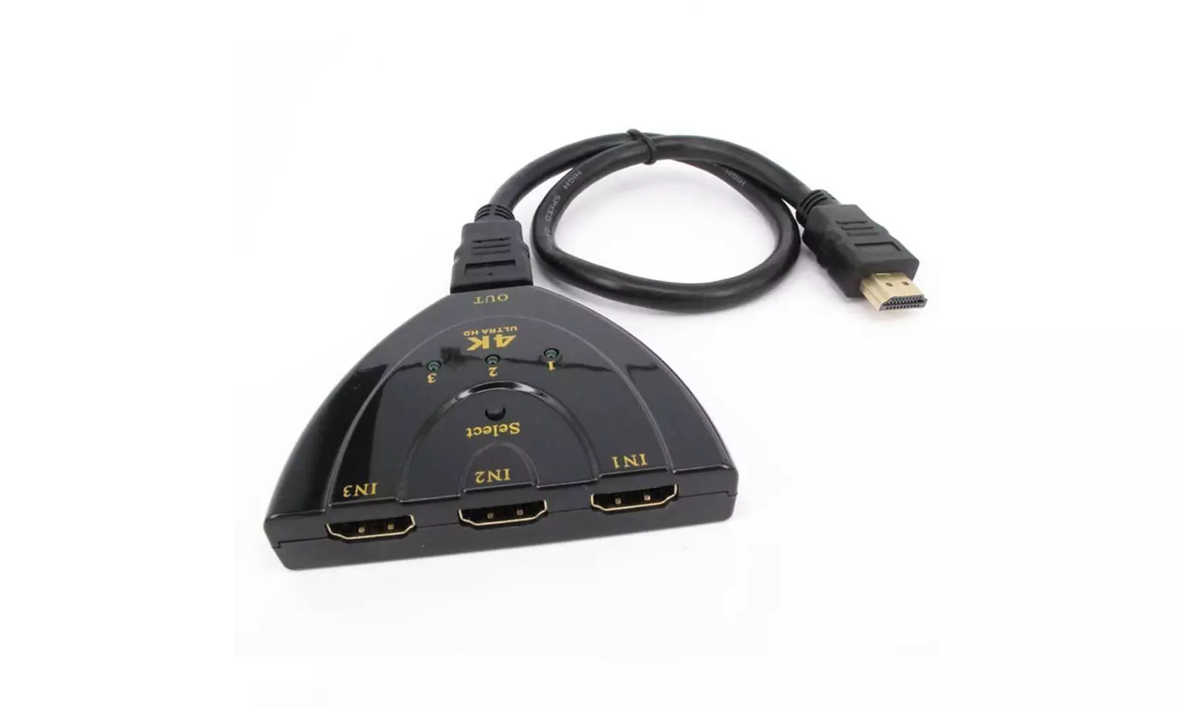 Cable HD TV Adapter HDMI Multi Display Auto Switch Hub 4K Splitter - Primary Image