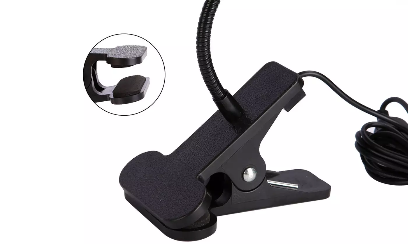 USB Clip on Night Light Reading Light Lamp for Desk Bed Computers