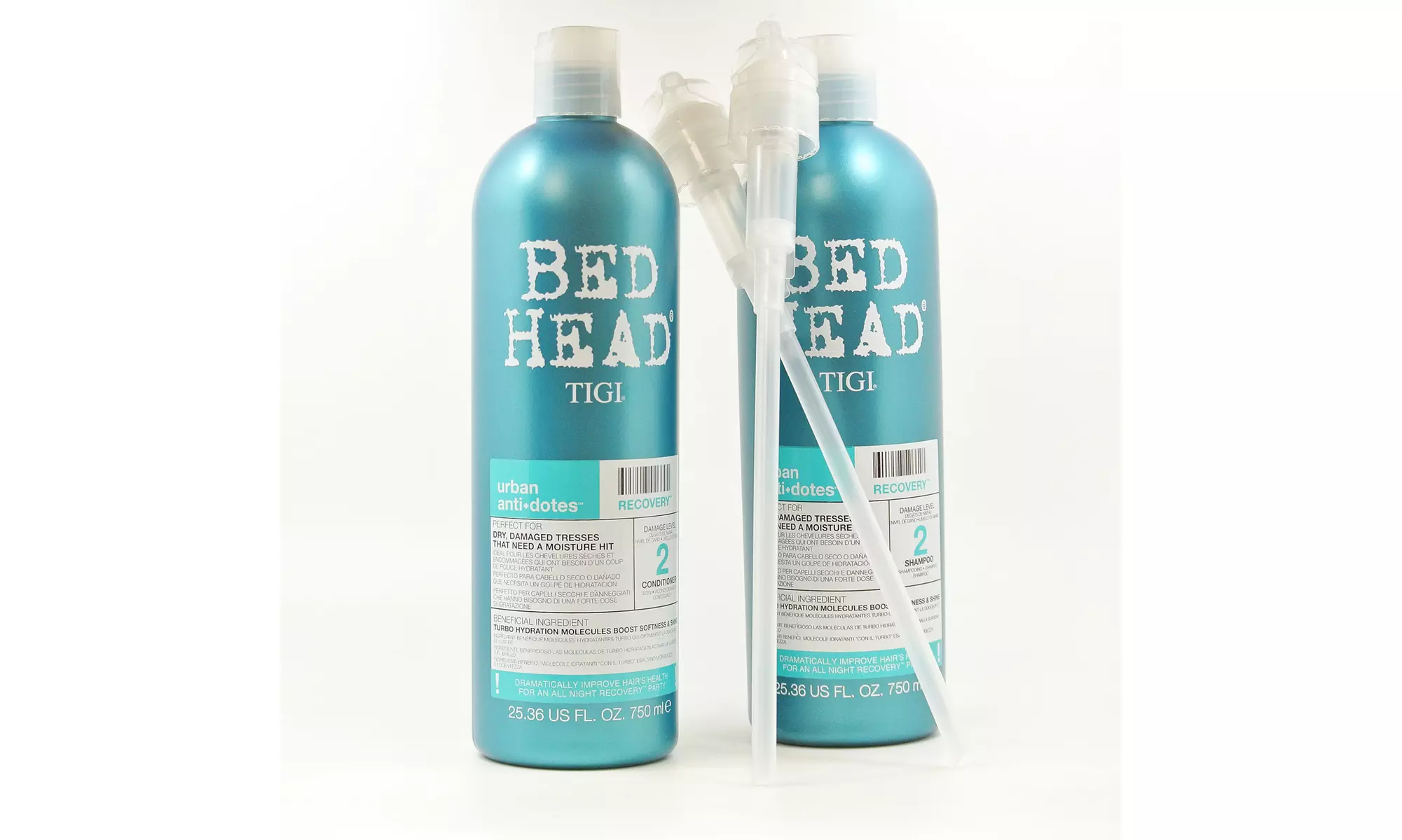 TIGI Bed Head Recovery Shampoo and Conditioner Duo Set With Pump  - Primary Image
