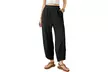 Womens Wide Leg Harem Pants Casual Elastic Waist Comfy Palazzo Baggy Sweatpants - Second Medium
