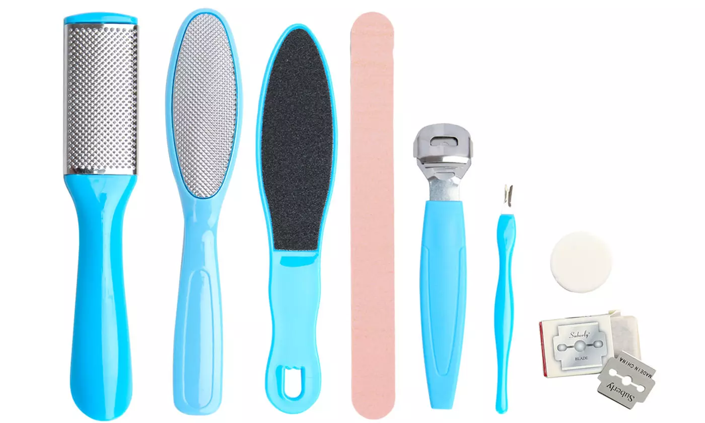 Pedicure Kit Rasp Foot File Callus Remover Scraper Nail Care Tool 8PCS /SET - Primary Image
