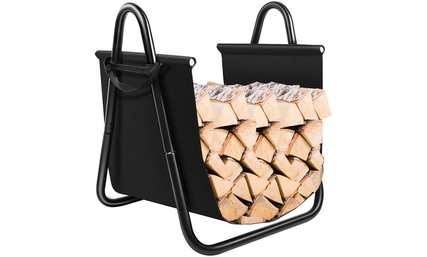 Woven log outlet holder