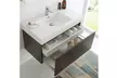Mezzo 36" Gray Oak Wall Hung Modern Bathroom Vanity with Medicine Cabinet - Second Medium