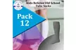 12 Pairs of Kids Solid Tube Socks - Boys Crew Sock - Second Medium