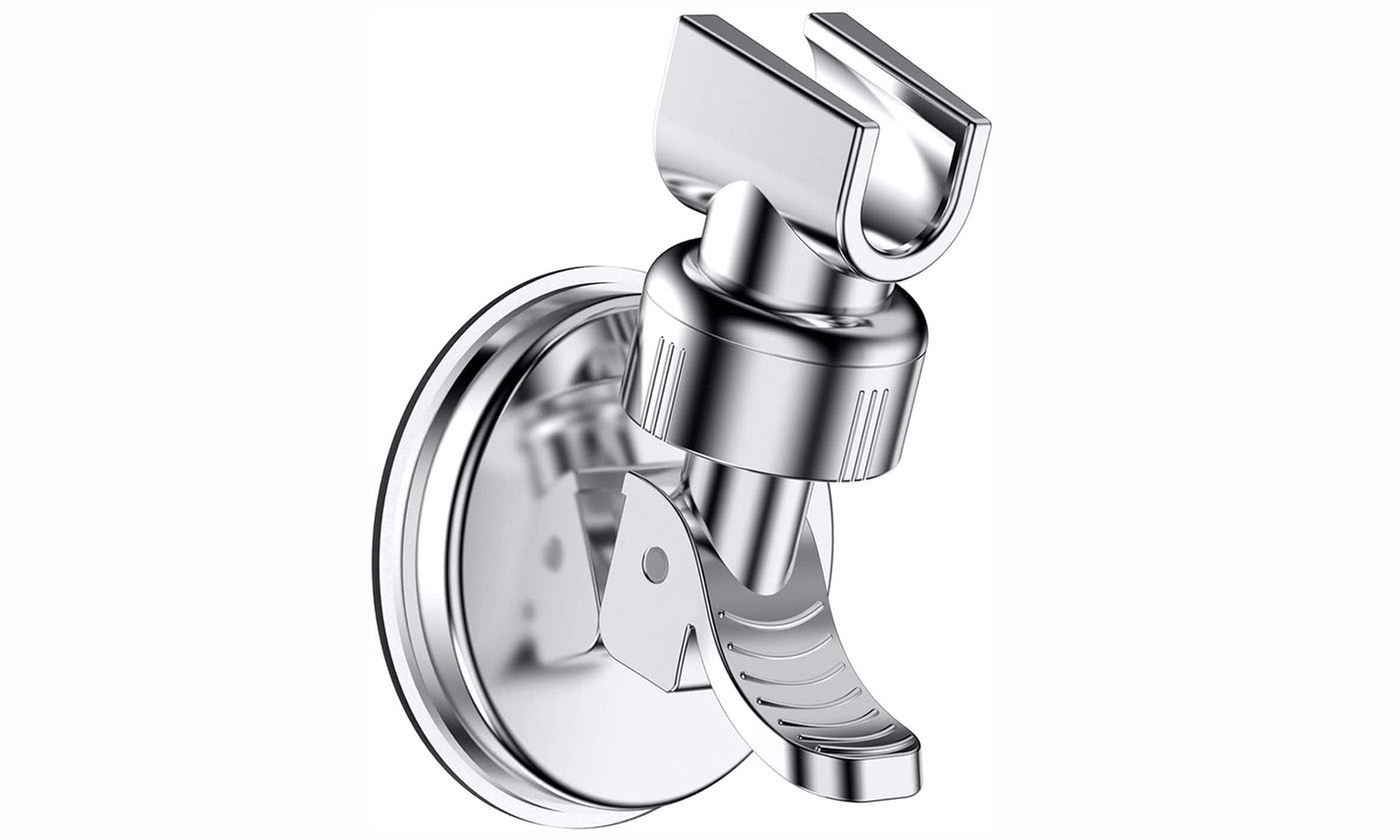 Adjustable Bathroom Shower Head Bracket Wall Mount Holder with Suction Cup