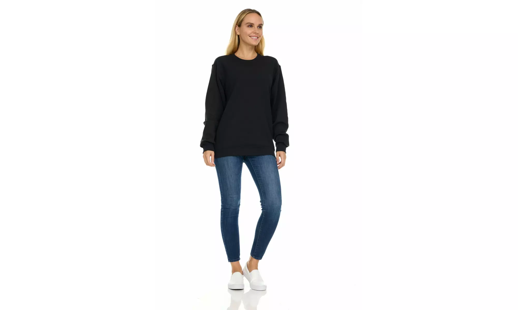 BILLIONHATS 3 Pack Womens Oversized Crew Neck Sweatshirt