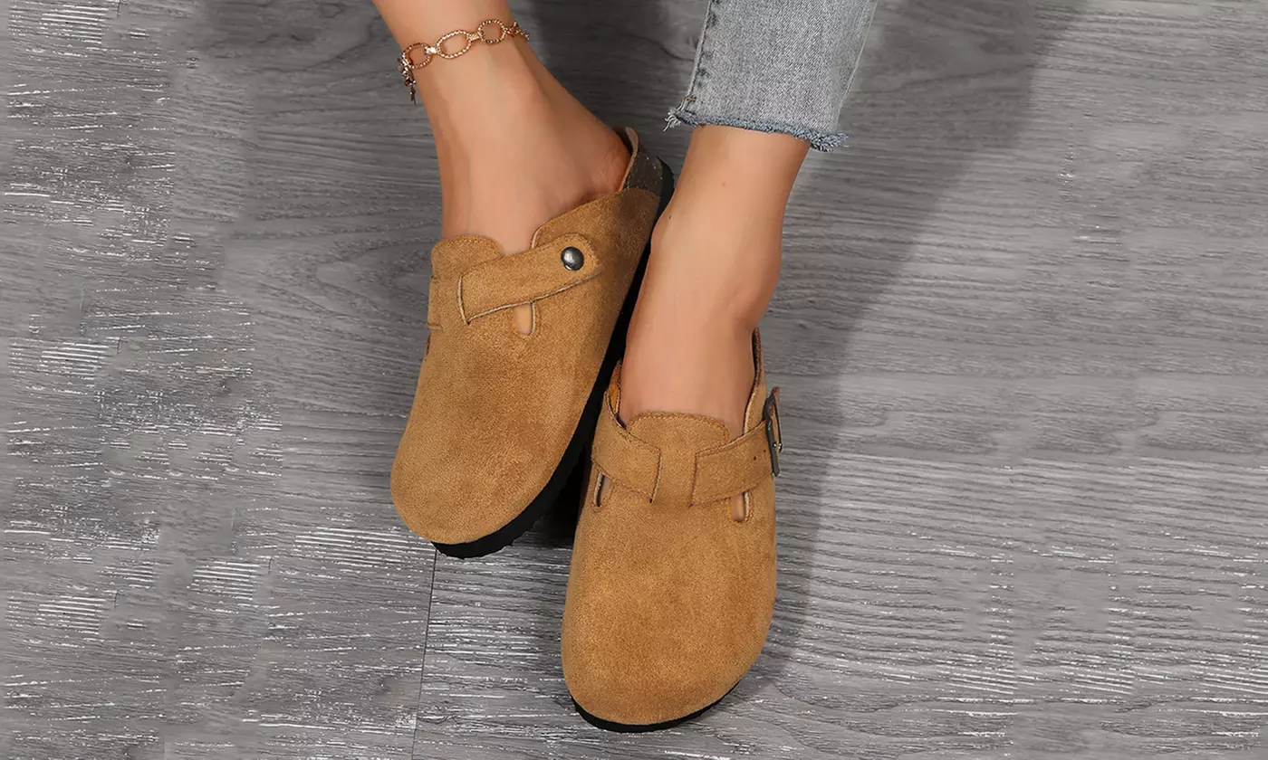 Women's Clogs Suede Slippers Lightweight Clogs