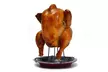 Tuscom Chicken  Holder Rack Grill Stand Roasting  BBQ Rib Non Stick Carbon Steel - Second Medium