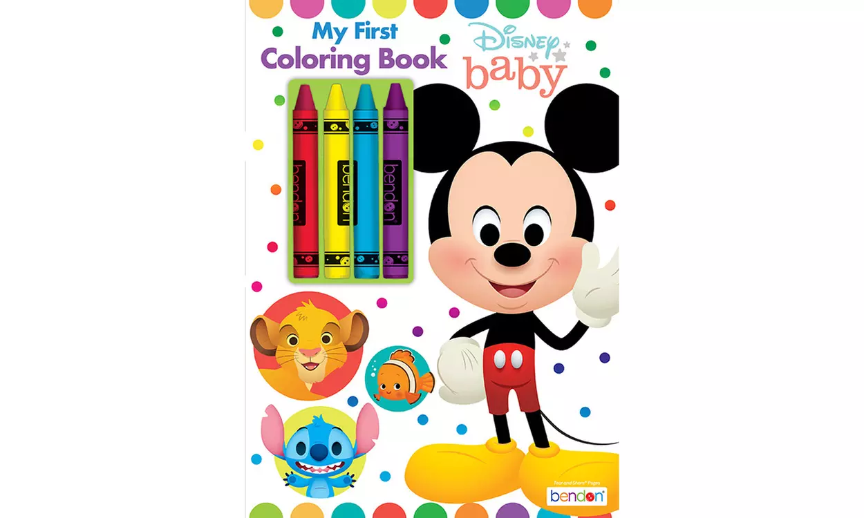 Disney Baby My First Coloring Book w/Crayons - Primary Image