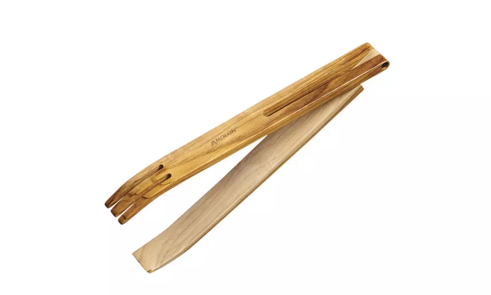 Anolon(r) Tools Teakwood Salad Tongs, 12-Inch - Primary Image