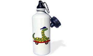  Water Bottle Funny Green Sna...