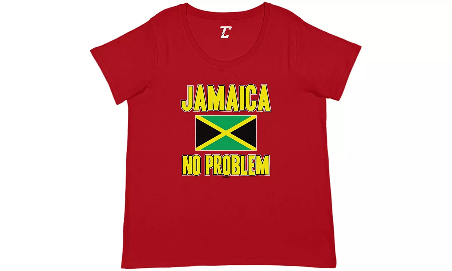 Jamaica No Problem - Jamaican Flag Rasta Women's Curvy T-Shirt - Primary Image