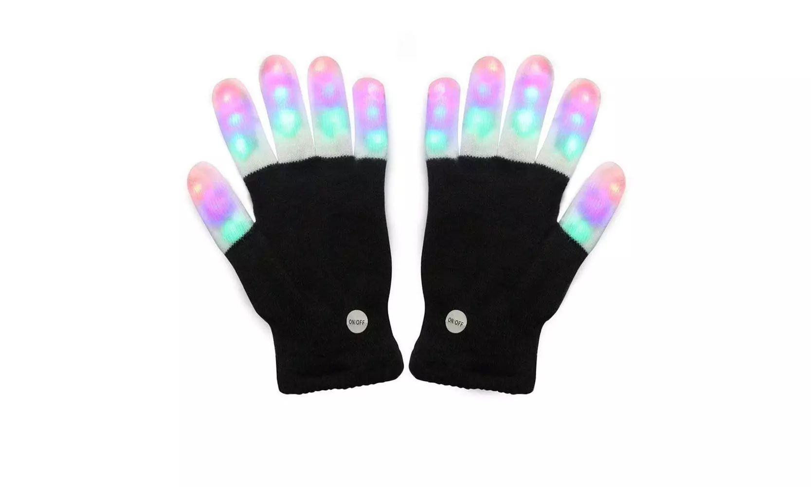 Led Gloves Light Rave Flashing Finger Lighting Up Party Glow 6 Mode GLoves  - Primary Image