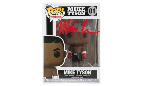 Mike Tyson Signed Boxing Funko Pop Doll #103 (Red Ink) - (Schwartz COA)