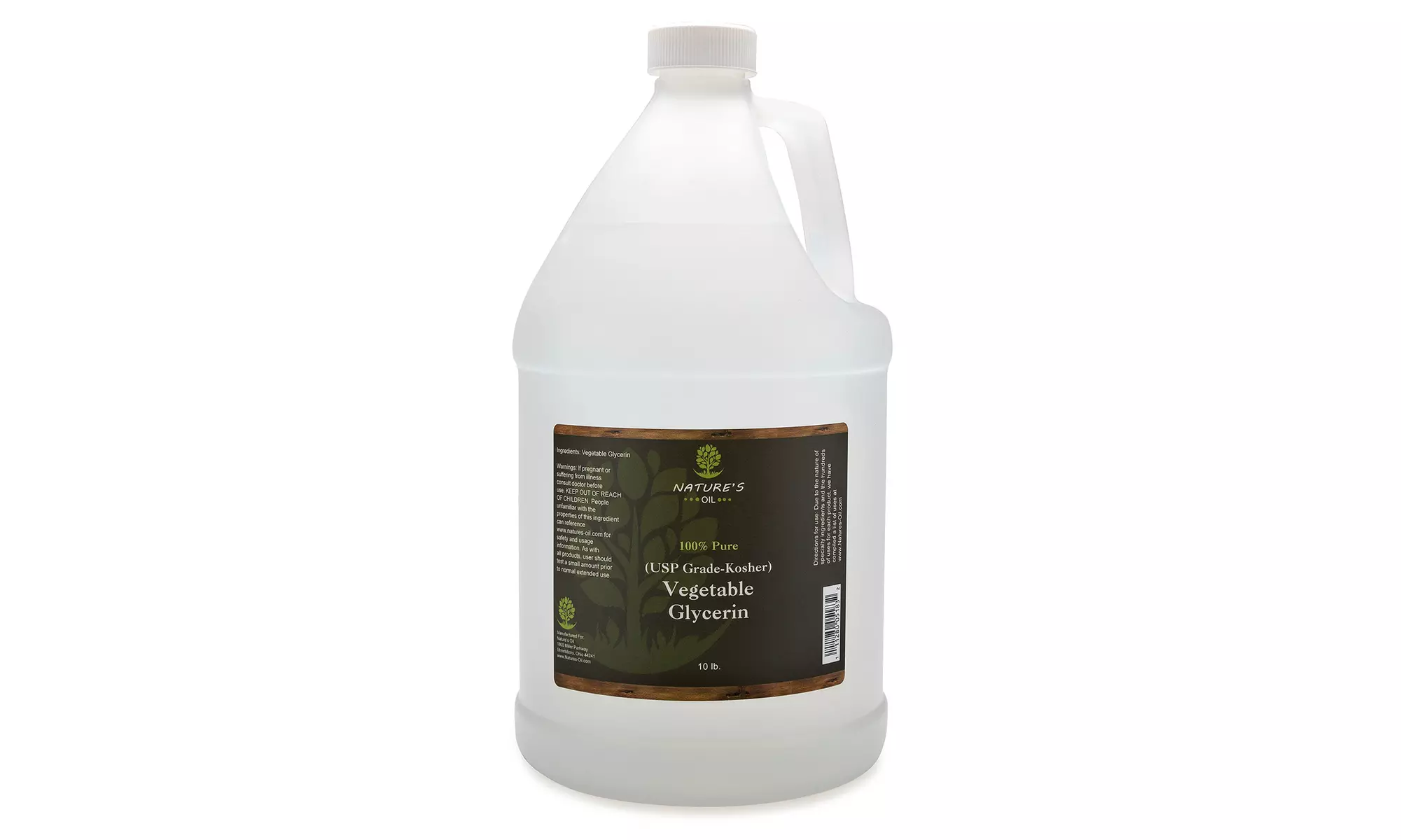 Nature's Oil Vegetable Glycerin (10 lb) - Primary Image