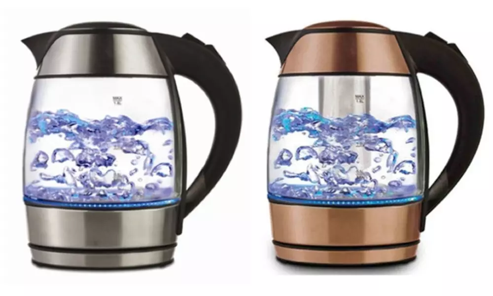 Brentwood Tempered Glass Electric Kettle with Tea Infuser  - Primary Image