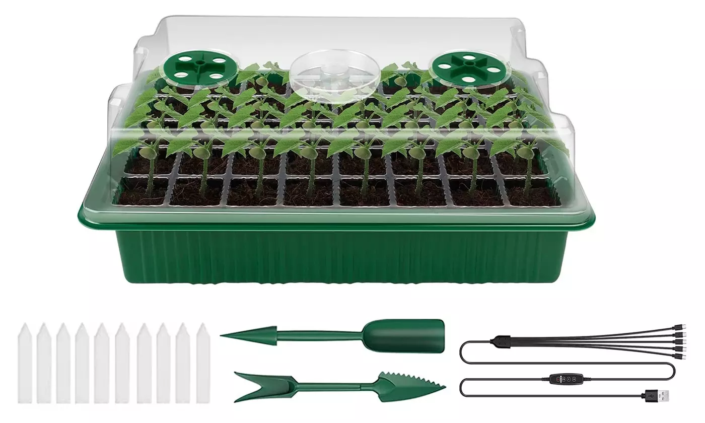 iMounTEK 40-Cell Seed Starter Tray with Grow Lights 