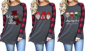 Women's Funny Christmas Print...