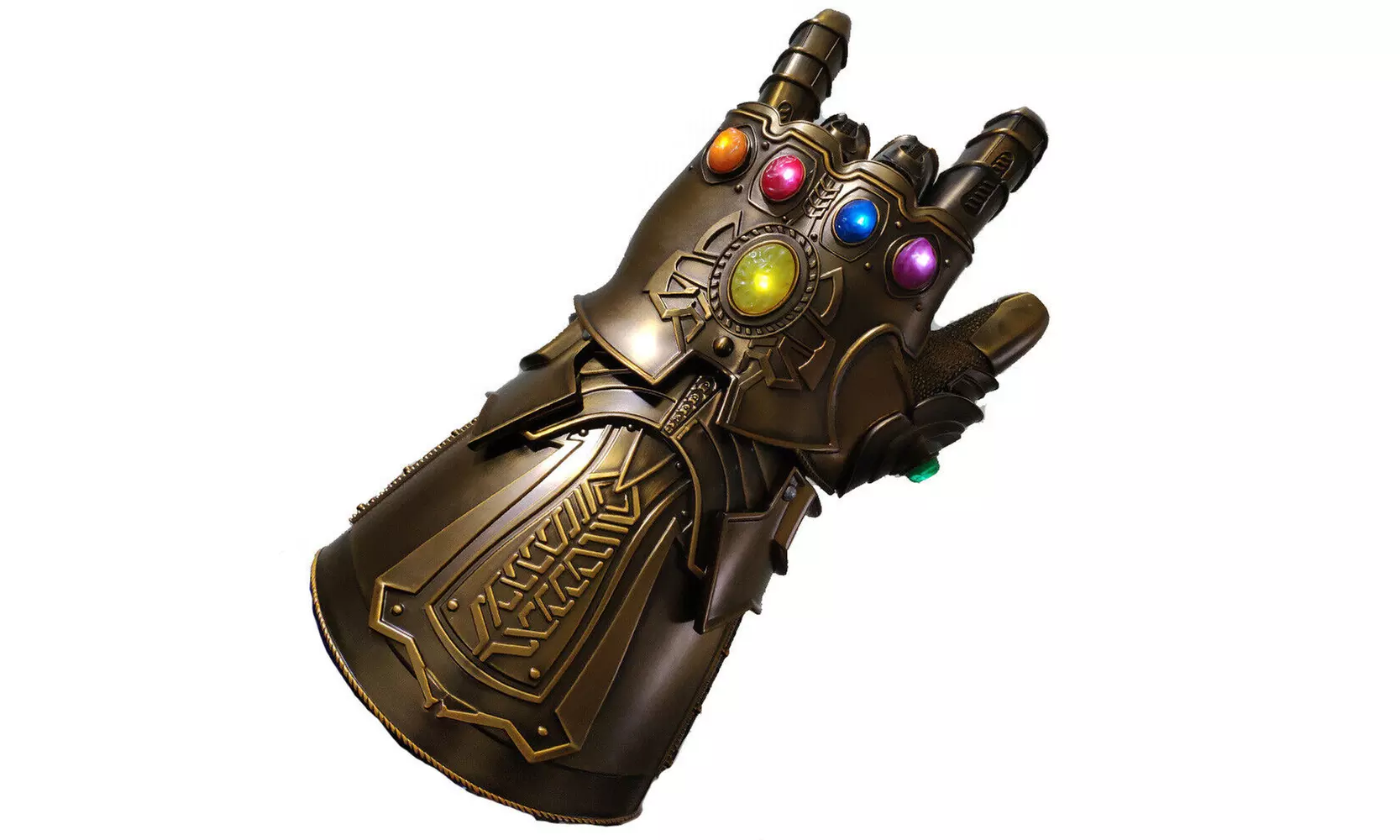 HCMY Thanos Infinity Gauntlet Full Metal 1:1 Wearable LED Statue Cosplay Props  - Primary Image