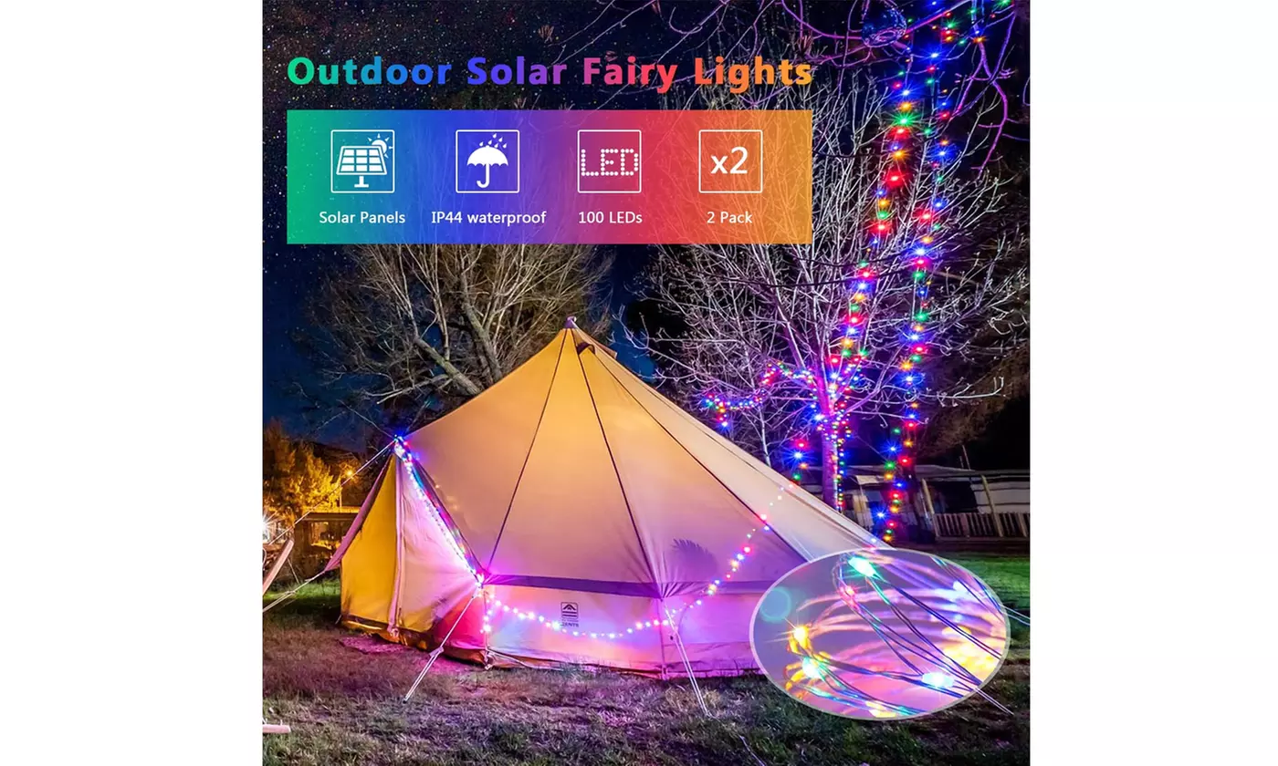 200 Led Solar String Lights Waterproof Fairy Lights for Patio Trees Christmas