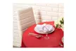 12pcs 84" Red Disposable Plastic Round Table Covers Tablecloths Party Decoration - Second Medium