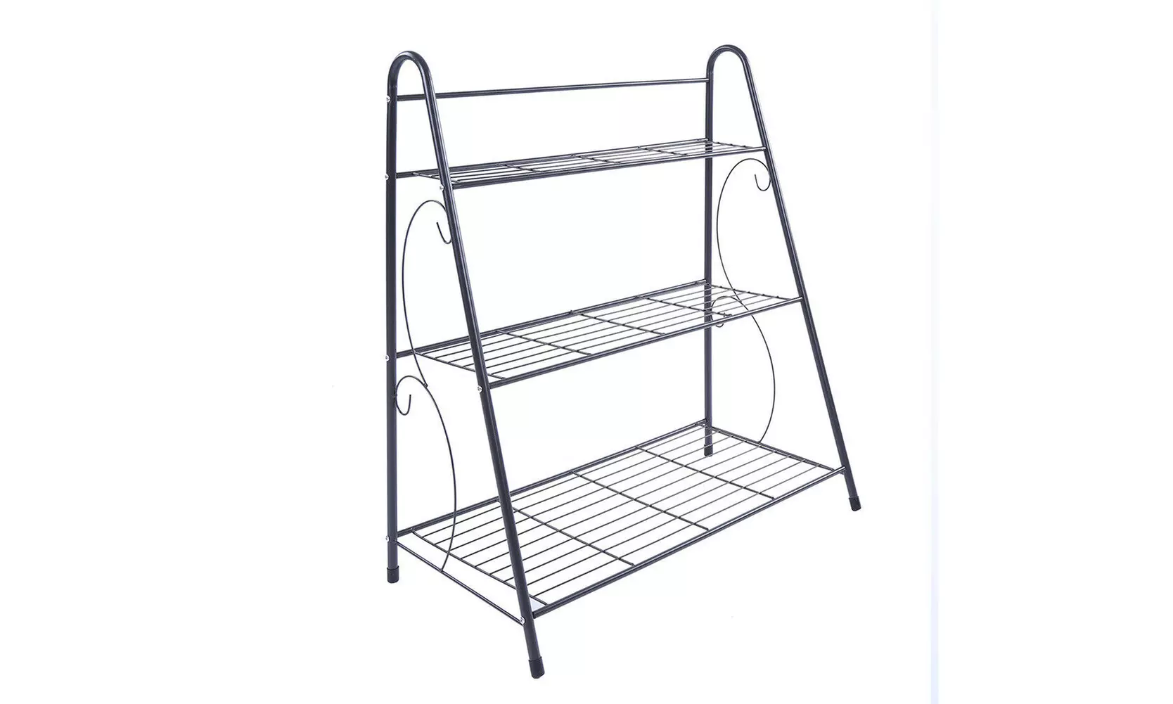 3/5Tier Durable Bookcase Bookshelf Leaning Wall Shelf Shelving Ladder Storage - Primary Image