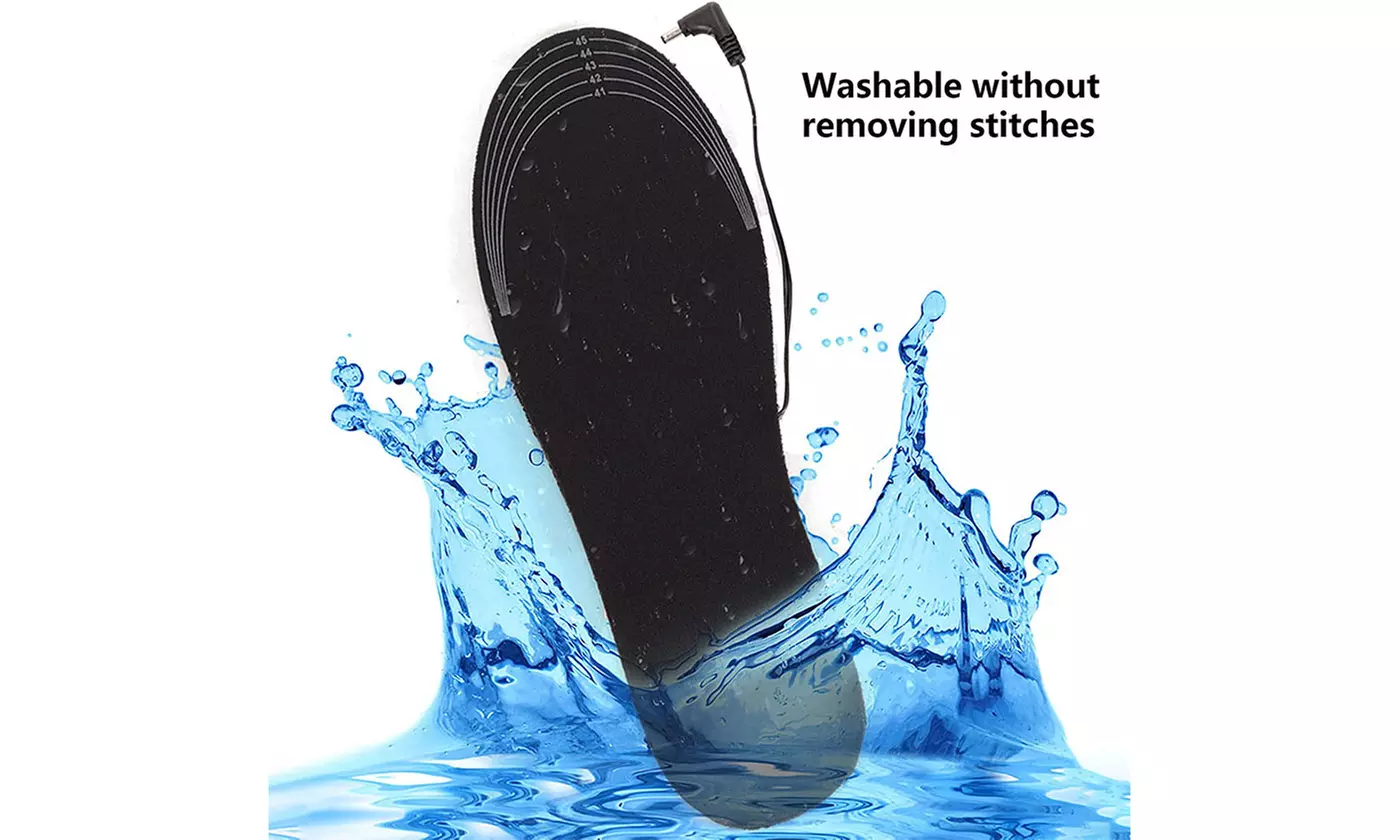 USB Rechargeable Heated Shoe Insoles for Camping Hunting Hiking Outdoor