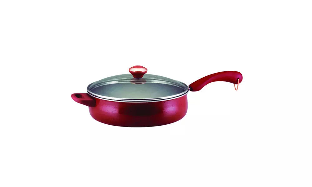Paula Deen Signature Porcelain Nonstick 5-Qt Covered Deep Sauté Pan - Primary Image